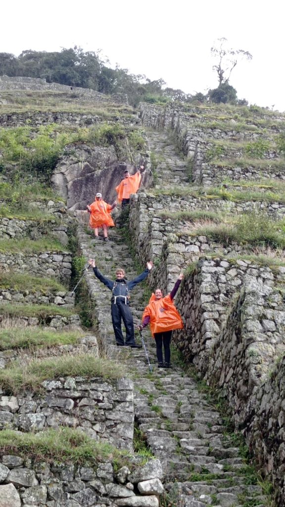 Hiking the Stairs into Machu Picchu - Orange Nation