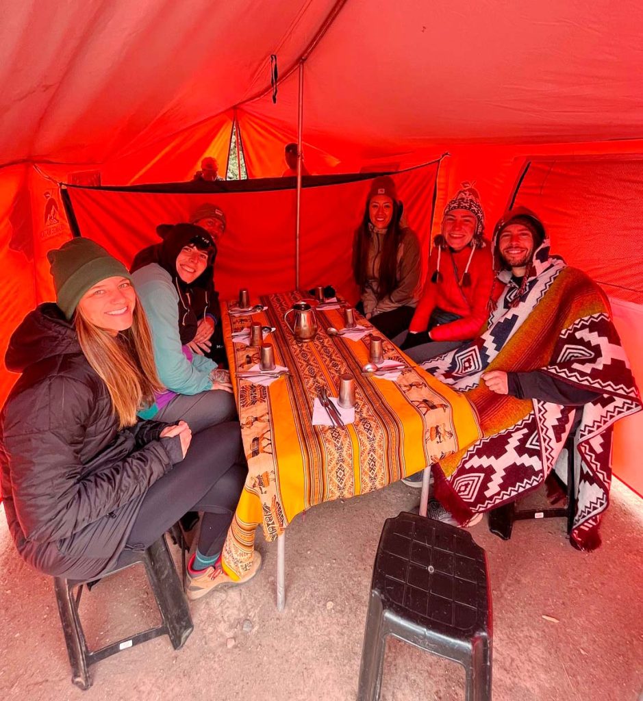 4: Where Do We Eat When Camping on the Inca Trail - Orange Nation